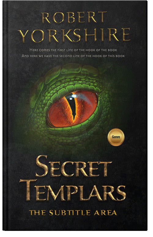 Front view of Premade Fantasy Book Cover - Rangoon Green