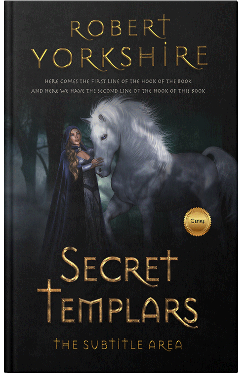 Front view of Premade Fantasy Book Cover - Woodsmoke