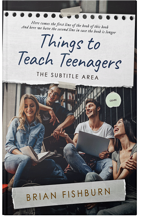 Front view of Premade Education Book Cover - Charade