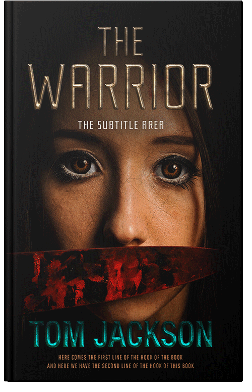 Front view of Premade Action & Adventure Book Cover - Twine