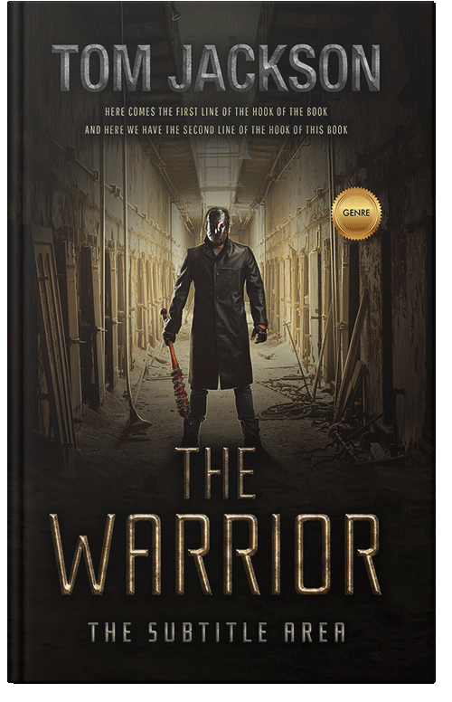 Front view of Premade Action & Adventure Book Cover - Oil