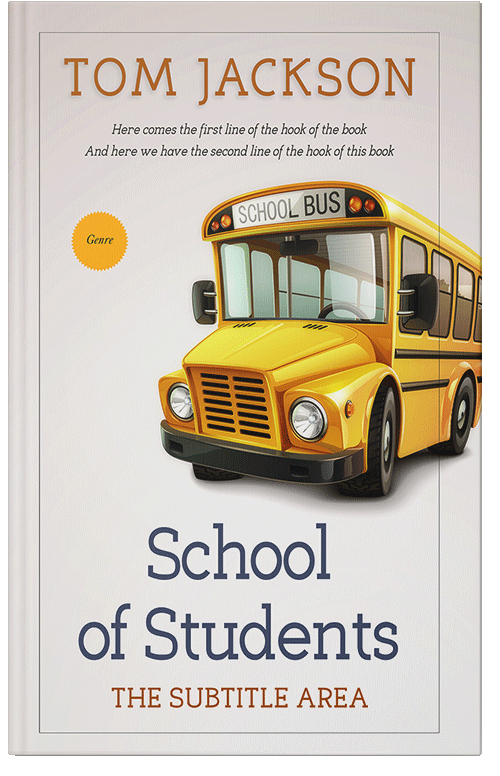 Front view of Premade Education Book Cover - Pampas