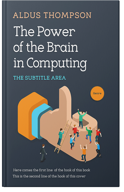 Front view of Premade Business Book Cover - Oxford Blue