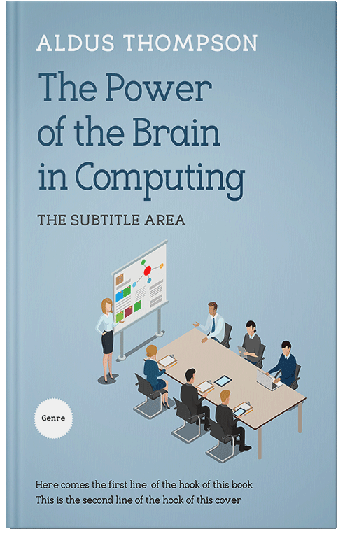 Front view of Premade Business Book Cover - Casper