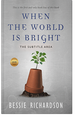 Premade Book Cover Gray Nickel