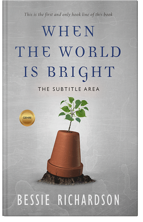 Front view of Premade Self-Improvement & Self-Help Book Cover - Gray Nickel