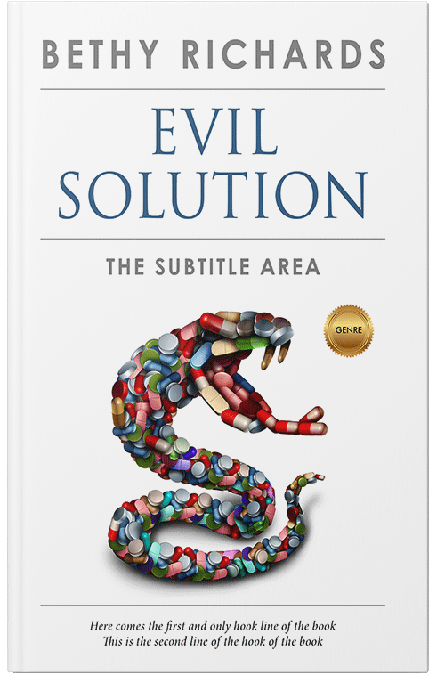 Front view of Premade Health & Mind & Body Book Cover - Abbey