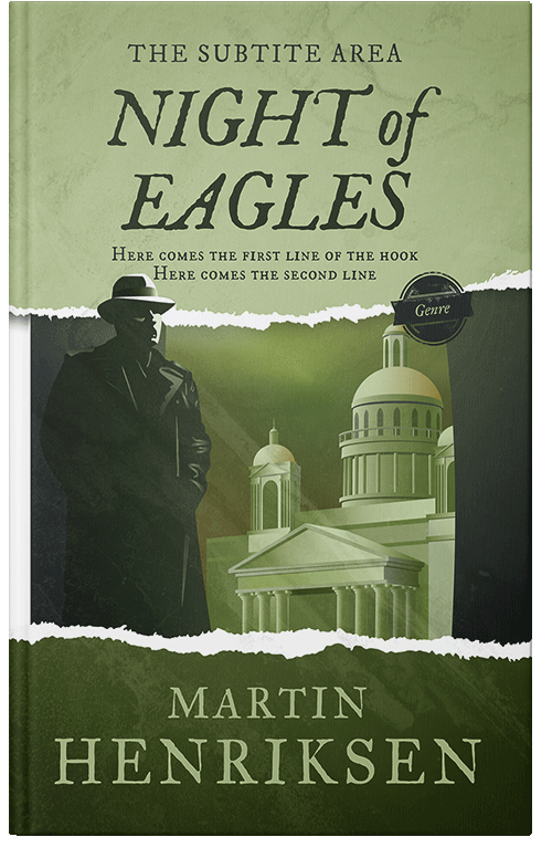 Front view of Premade Mystery & Thriller & Suspense Book Cover - Woodland