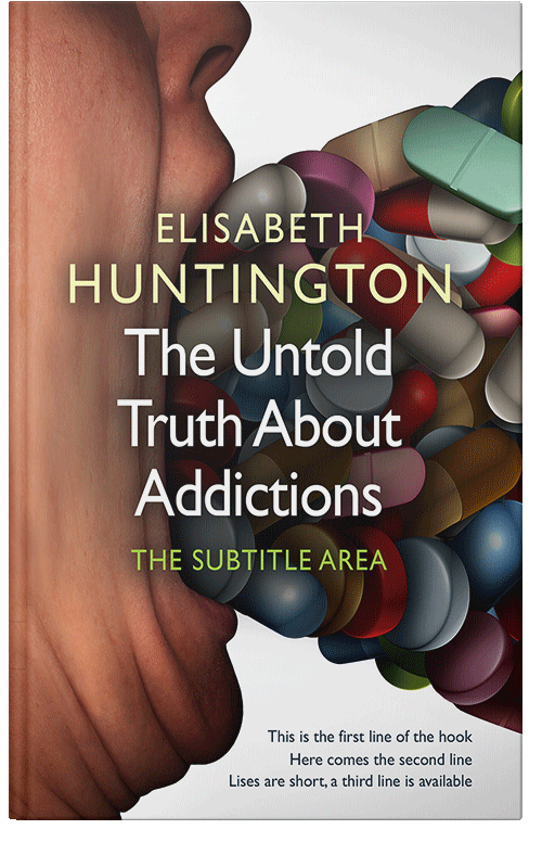 Front view of Premade Medical Book Cover - English Walnut