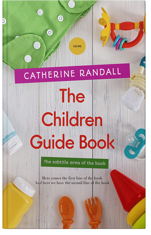 Front view of Premade Family & Parenting Book Cover - Silver Rust