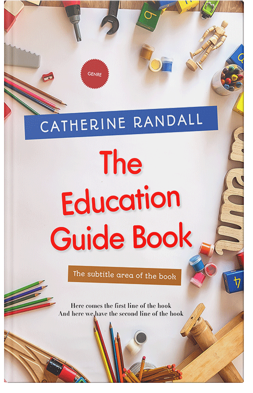 Front view of Premade Education Book Cover - Dawn Pink