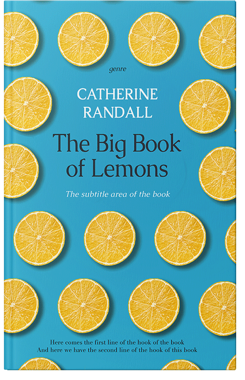 Front view of Premade Cookbooks & Food & Wine Book Cover - Cream Can