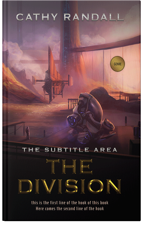 Front view of Premade Science Fiction Book Cover - Cocoa Brown