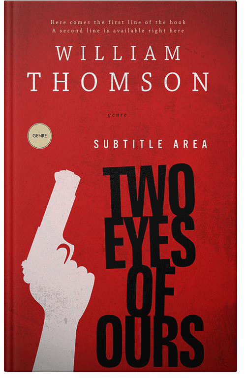 Front view of Premade Mystery & Thriller & Suspense Book Cover - Milano Red