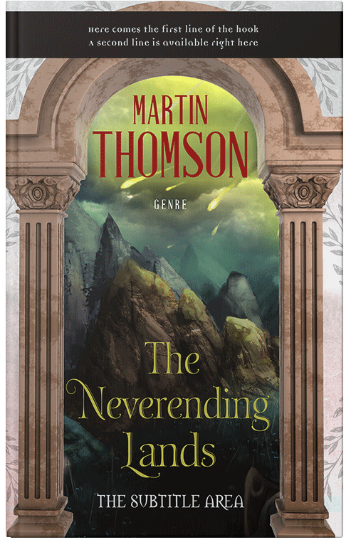 Front view of Premade Fantasy Book Cover - Rangitoto