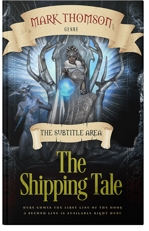 Front view of Premade Fantasy Book Cover - Akaroa