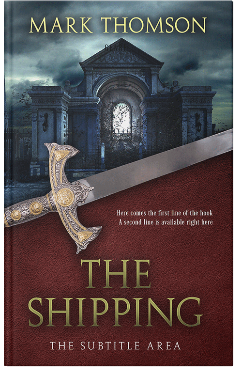 Front view of Premade Historical Book Cover - Woody Brown