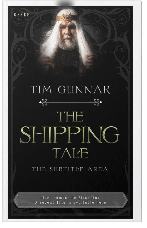 Front view of Premade Fantasy Book Cover - Cod Gray