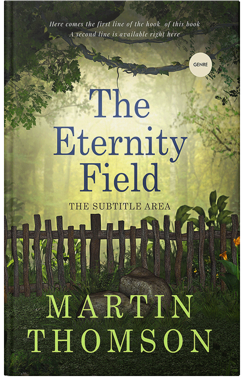 Front view of Premade Romance Book Cover - Deco