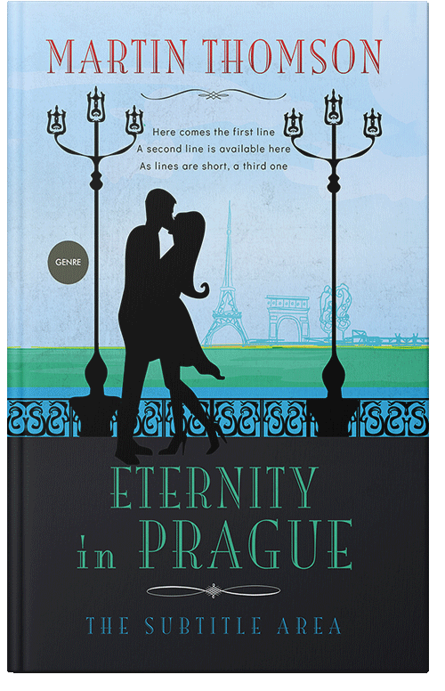 Front view of Premade Romance Book Cover - Shark