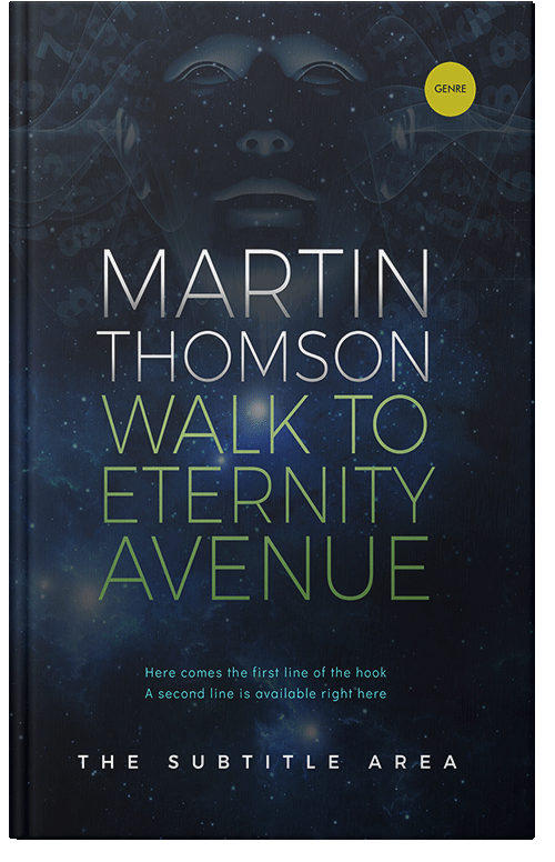 Front view of Premade Science Fiction Book Cover - Ebony