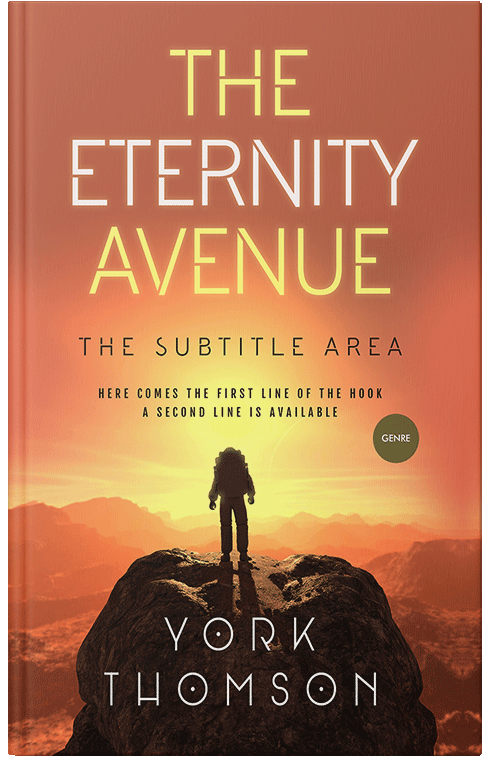 Front view of Premade Science Fiction Book Cover - Raw Sienna