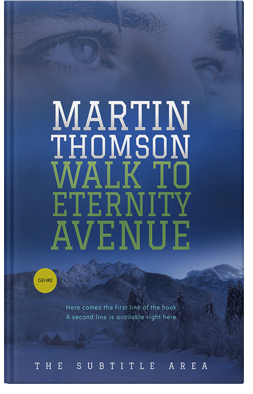 Front view of Premade Mystery & Thriller & Suspense Book Cover - Astronaut