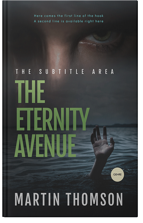 Front view of Premade Mystery & Thriller & Suspense Book Cover - Shark