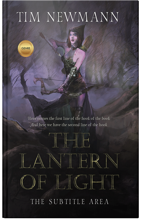 Front view of Premade Fantasy Book Cover - Thunder