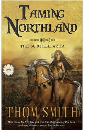 Pre Made Book Cover Turmeric