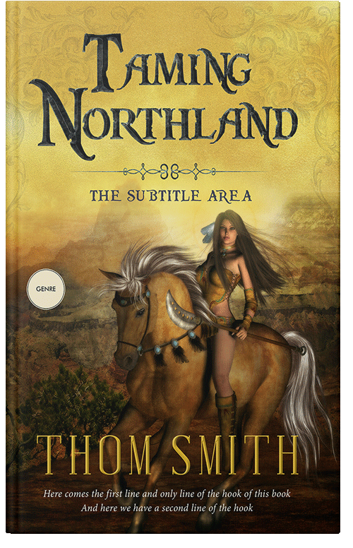 Front view of Premade Fantasy Book Cover - Turmeric