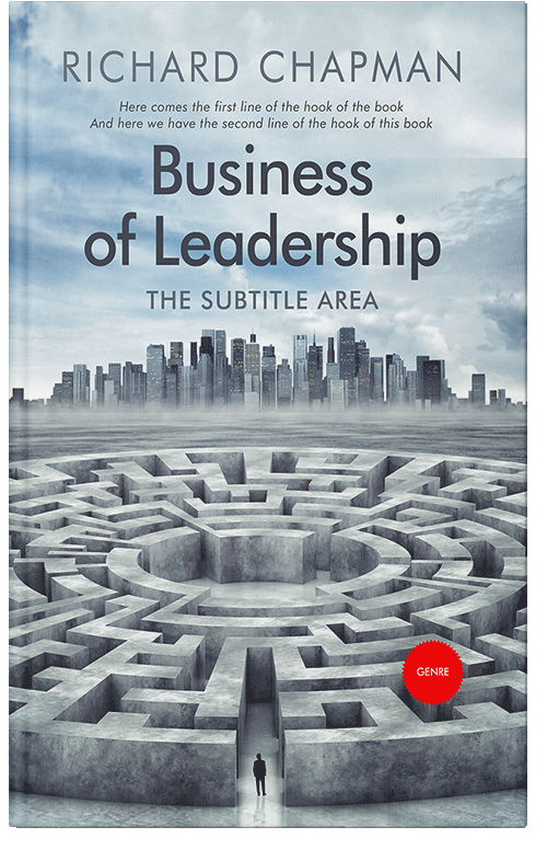 Front view of Premade Business Book Cover - Loblolly