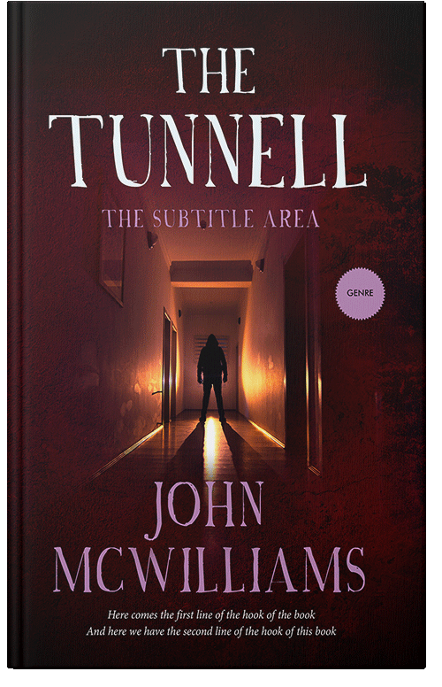 Front view of Premade Mystery & Thriller & Suspense Book Cover - Aubergine