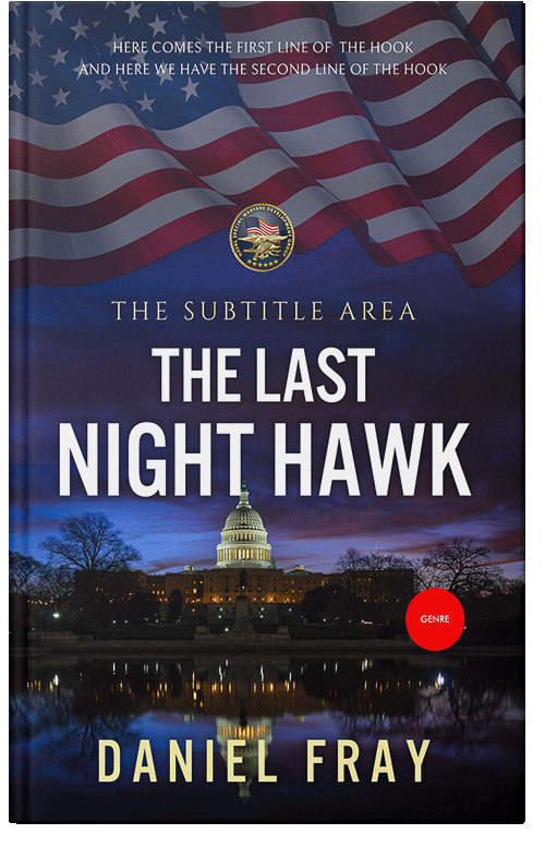 Front view of Premade Action & Adventure Book Cover - Revolver