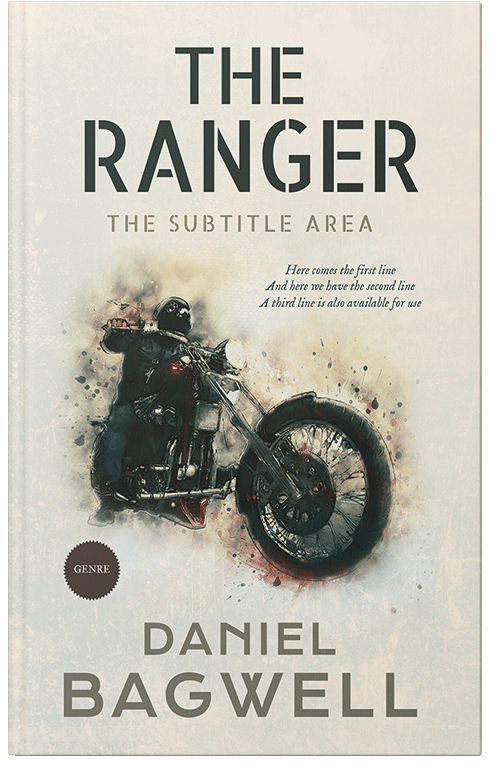 Front view of Premade Action & Adventure Book Cover - White Rock