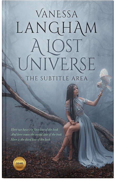 Front view of Premade Fantasy Book Cover - Regent Gray