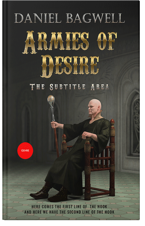 Front view of Premade Fantasy Book Cover - Zeus