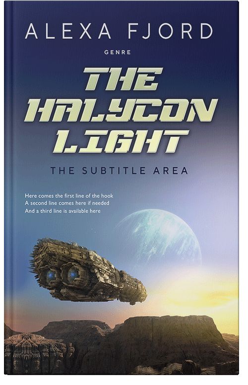Front view of Premade Science Fiction Book Cover - Ebony Clay