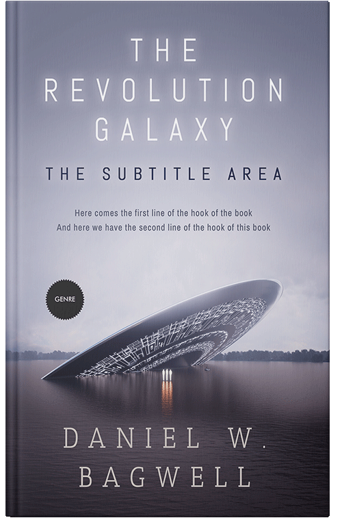 Front view of Premade Science Fiction Book Cover - Gray Suit