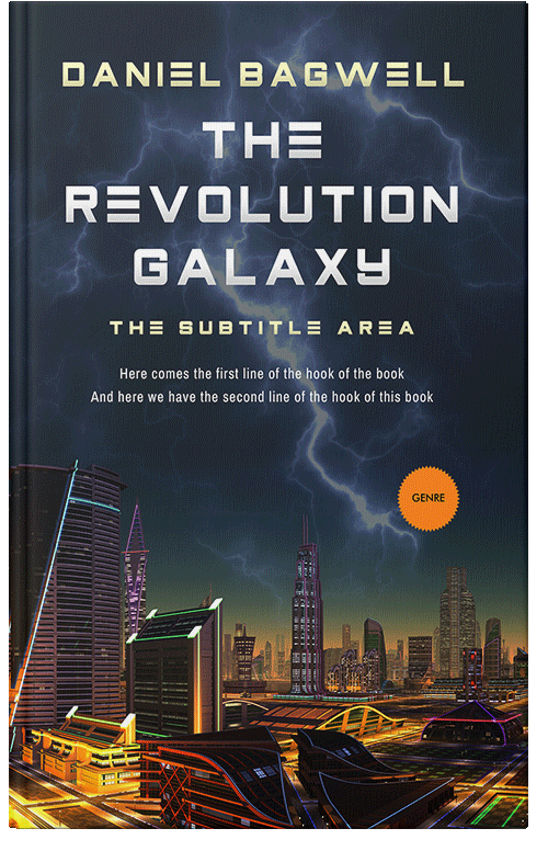 Front view of Premade Science Fiction Book Cover - Ebony Clay