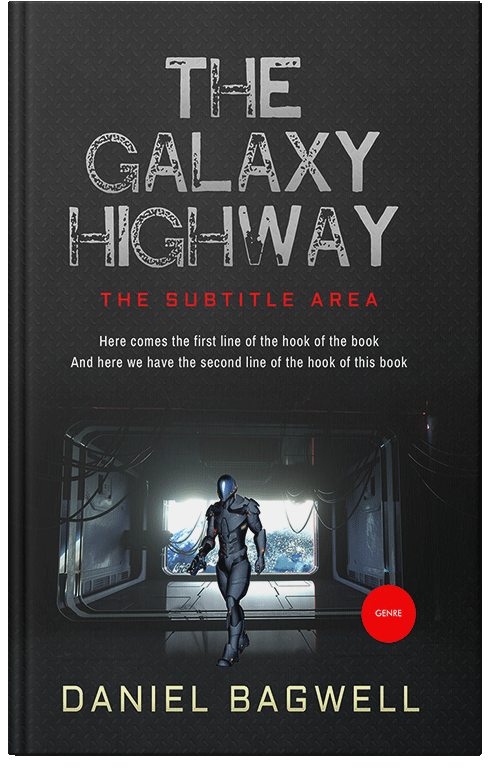 Front view of Premade Science Fiction Book Cover - Shark