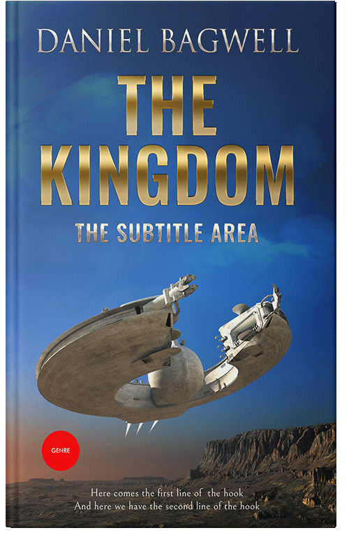 Front view of Premade Science Fiction Book Cover - San Juan