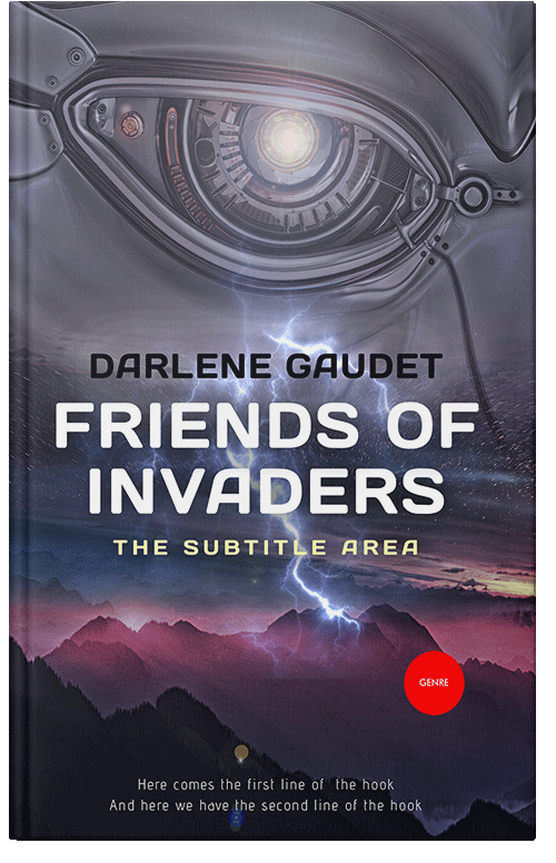 Front view of Premade Science Fiction Book Cover - Scarpa Flow