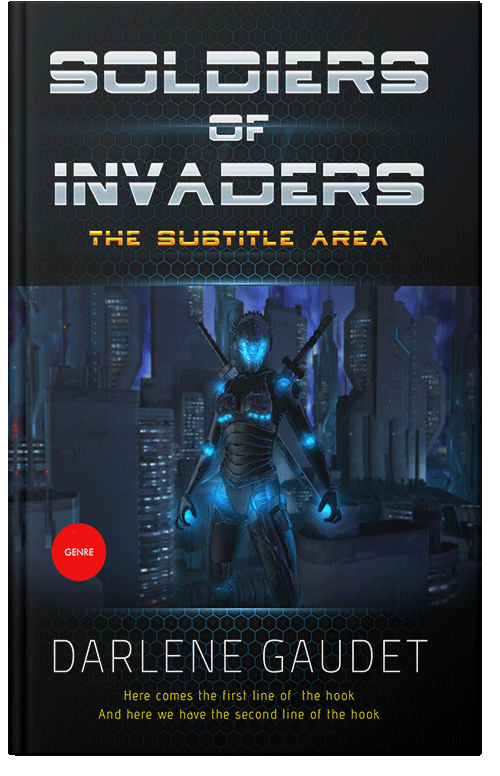 Front view of Premade Science Fiction Book Cover - Ebony