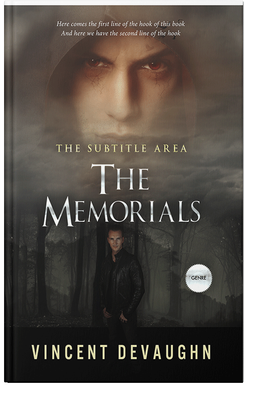 Front view of Premade Mystery & Thriller & Suspense Book Cover - Taupe