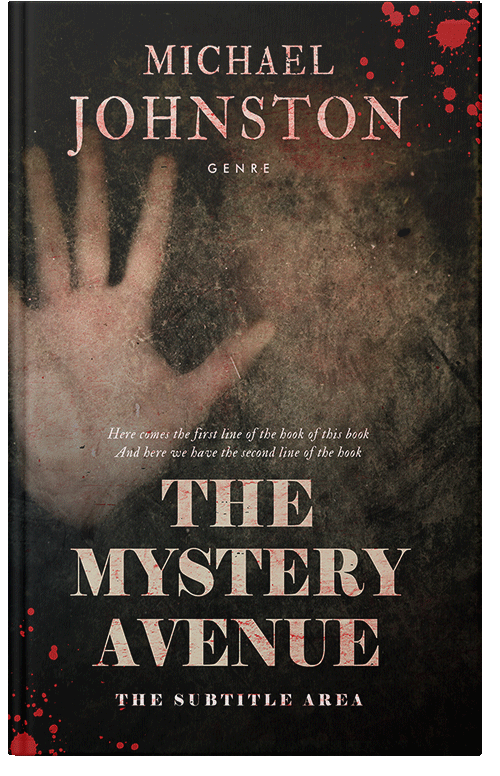 Front view of Premade Mystery & Thriller & Suspense Book Cover - Oil