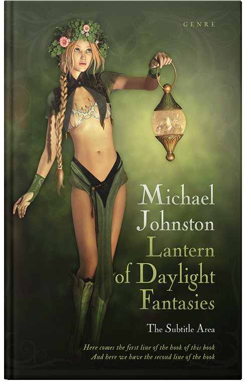 Front view of Premade Fantasy Book Cover - Black Olive