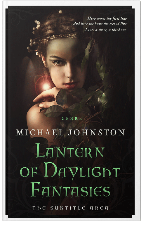 Front view of Premade Fantasy Book Cover - Night Rider