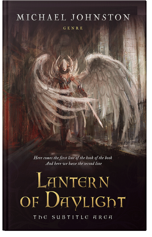 Front view of Premade Historical Book Cover - Night Rider