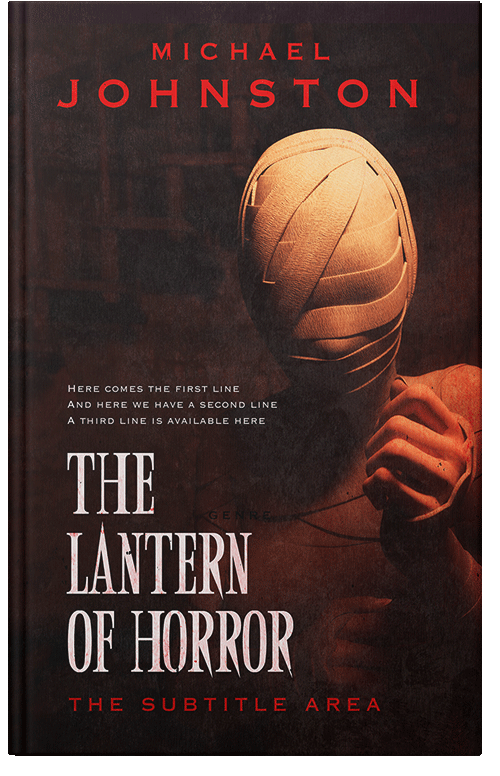 Front view of Premade Horror Book Cover - Coffee Bean